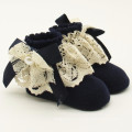 Wholesale Good quality Cotton comfortable soft baby lace boot socks